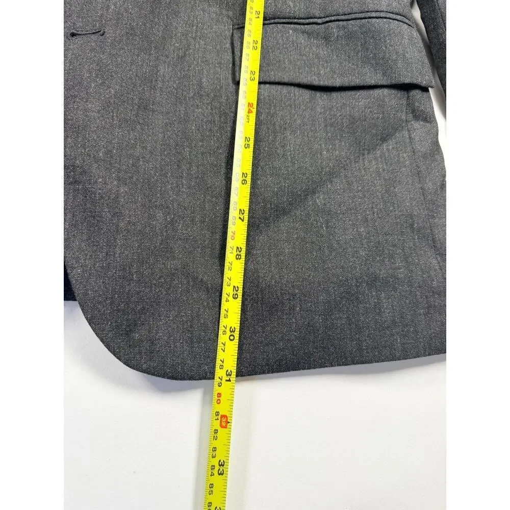 J Crew Thompson Sport Coat Blazer Wool Mens 42R Slim Fit Gray Suit Jacket Casual